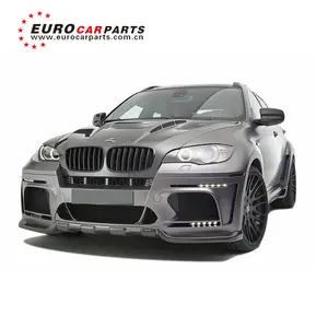 Bm X6 E71 H Stijl Body Kit Voor X6 E71 Voorbumper Side Rok Hood Scoop Achterbumper Uitlaat Systeem dak Spoiler