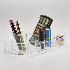 Organisateur de maquillage et de bijoux moderne et écologique en acrylique avec tiroir à 2 niveaux - Product Image 6
