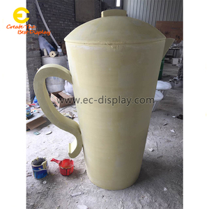 Escultura de tetera gigante personalizada tienda de exhibición visual merchandising accesorios decorativos para tazas - Product Image 3