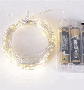 Decoration Garden Christmas Wedding Fairy Party Outdoor Solar String <strong>Light</strong> Copper String <strong>Light</strong> Battery Powered Led <strong>Light</strong> <strong>Rope</strong> - Product Image 2
