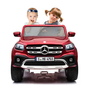2 bebek oyuncak Suppliers-WDXMX606 lisanslı Mercedes Benz sınıf elektrikli araba oyuncak 2 bebek oturmak