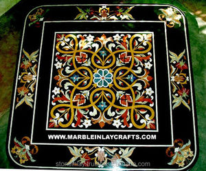 Marble Inlay <b>Table</b> Top, <b>Square</b> Marble Inlay <b>Table</b> Top - Product Image 1