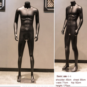 XINJI di Modo Nero Opaco Hedless Maniquines Corpo Pieno di Modelli di Visualizzazione della Finestra Uomo Mannequin Vestiti Manichini Maschili Per Gli Uomini - Product Image 4