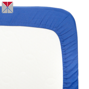 Color puro 140gsm <span class=keywords><strong>franela</strong></span> <span class=keywords><strong>de</strong></span> algodón azul niños cama sábanas <span class=keywords><strong>para</strong></span> <span class=keywords><strong>cuna</strong></span> - Product Image 1