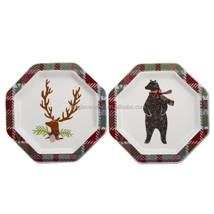 Piatto di ceramica della torta dell'antipasto di progettazione di natale - Product Image 2