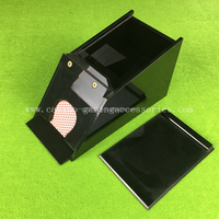 Profesional 4 Deck Acrylic Kartu Sepatu Kasino Blackjack Poker Pemegang Berurusan Sepatu