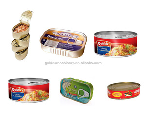 Hoàn toàn tự động 2 hai miếng thực phẩm tinplate lon làm cho máy dây chuyền sản xuất DrD cá ngừ có thể đóng Gói máy làm - Product Image 3