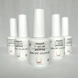Y-SHINE 15 ml chai màu trắng toàn năng màu trắng ngâm tắt uv/led gel nail polish cho Frenchy Trắng nail, cho nail art