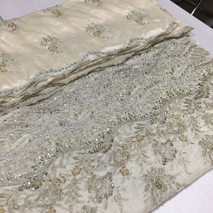 Bambu Bordir Kain dengan Tangan Desain Bordir Payet dan Manik-manik Kain untuk Gaun atau Pakaian - Product Image 6