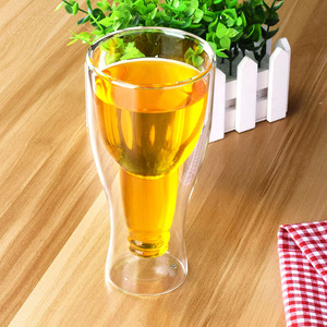 12 <strong>ounce</strong> <strong>of</strong> double walled <strong>of</strong> Pyrex clear CRYSTAL beer vessels - Product Image 1