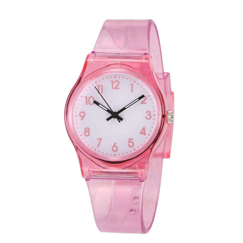 New Silicone Candy Jelly Girl Watch Soft Girl Student Color Japanese Cartoon Watch Fashion Children Wristwatch