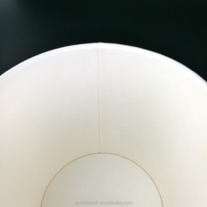 16oz 500ml personalizzato doppio PE freddo frozen yogurt gelato tazza di carta calda tazza di zuppa di ciotola contenitore con la carta coperchio - Product Image 5