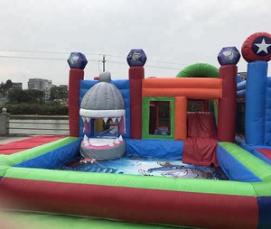 Siêu trẻ em trượt nước <span class=keywords><strong>Inflatable</strong></span> với hồ bơi kết hợp lâu đài bouncy cho vui ngoài trời - Product Image 4