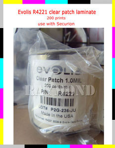 Rubans <span class=keywords><strong>de</strong></span> sécurité Evolis R4221 Patch transparent pleine carte – 1.0MIL - Product Image 1