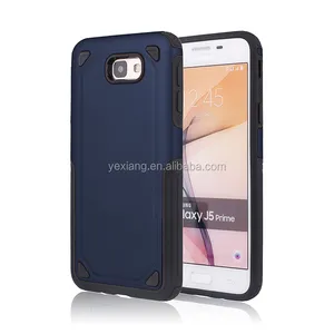 China Factory Hybrid Armor Cell Phone Back Cover Case 2 In 1 For Samsung Galaxy J5 Prime