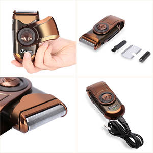 <span class=keywords><strong>Afeitadora</strong></span> Eléctrica <span class=keywords><strong>Kemei</strong></span> 3D de Doble Cabezal Flotante Recargable, <span class=keywords><strong>Afeitadora</strong></span> Recíproca <span class=keywords><strong>Kemei</strong></span> - Product Image 3