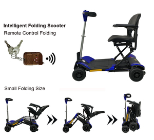 Scooter électrique pour adultes à 4 roues avec siège, batterie au lithium certifiée CE, pour intérieur - Product Image 2