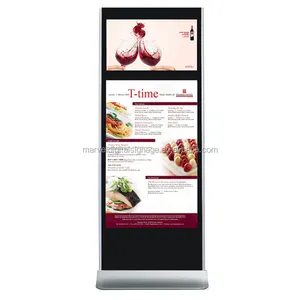 Marvel Dual screen Led advertising display screen/totem tactile LCD display