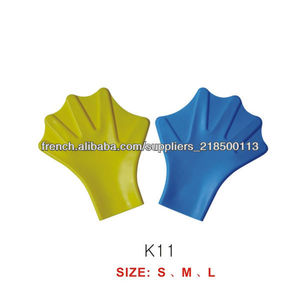 ailerons de natation de silicone pour les mains silicone marin palmé palmiers volants gants palmés - Product Image 1