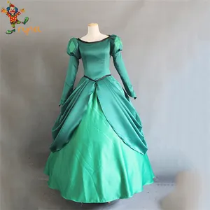 Dress Halloween Cosplay Pesta Putri Duyung Kecil Kostum Dewasa Gaun Putri