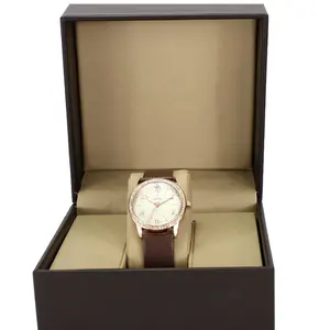 Factory OEM Classic Rectangle Luxury Single Portable Watch Box Custom Logo Watch Packaging Box