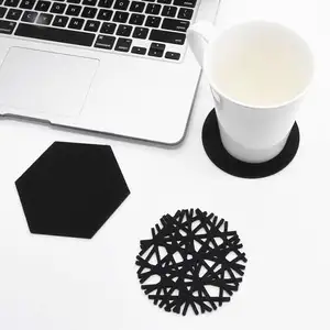 Free sample Felt round coasters for desk accessories