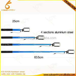 Aluminio con cable <span class=keywords><strong>selfie</strong></span> palo tanto para Android y iPhone accesorios de telefonía móvil - Product Image 2