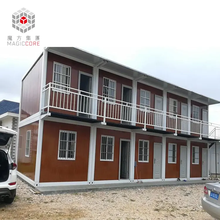 Kualitas Tinggi 2 Tingkat Disetujui Prefab Container House Indonesia 40ft Container House Casa Container 2 Andares