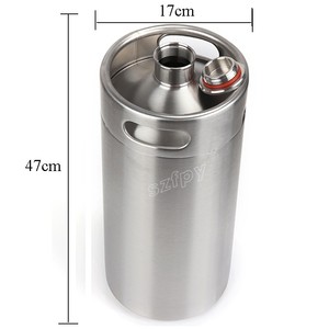 Barril de cerveza de acero inoxidable 10L barril vino Pot irrompible elaboración de la cerveza <span class=keywords><strong>en</strong></span> casa herramienta de la barra - Product Image 4