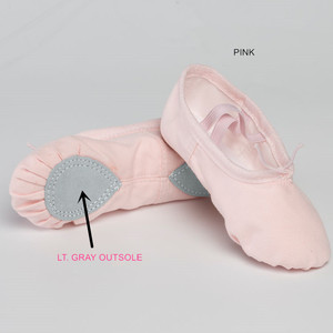 Venta al por Mayor de Fábrica: Zapatos Planos de Ballet para Niñas, Color Rosa Intenso, Parte Superior de Lona, Suela de Gamuza - Product Image 3