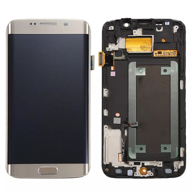 High Quality for Samsung S6 Edge G925F LCDs for Samsung S6edge with Frame Display LCD Screen Touch Digitizer Assembly