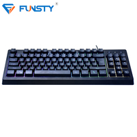 Clavier Azerty de 61 touches avec couvercle lumineux Led, à monter soi-même, pour Android Tv