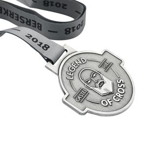 Santo religioso leyenda de <span class=keywords><strong>la</strong></span> Cruz acabado antiguo 2D conmemorativa medalla de metal con cinta - Product Image 3