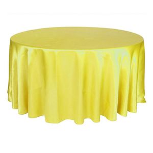 Elegante Tovaglia Rotonda in Raso Blu Reale con Rosette Grandiose per Matrimoni - Product Image 4