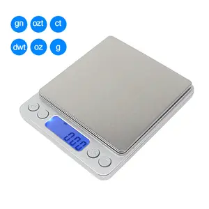 Balance de cuisine électronique 500g x 0.01g, appareil à haute précision pour peser les bijoux, Balance pour régime alimentaire, avec 2 bretelles, de poche