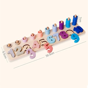 Comptage Forme Empileur En Bois Comte Trier Bloc avec En Bois Coloré en Forme De Numéro <span class=keywords><strong>Mathématiques</strong></span> Blocs - Product Image 4