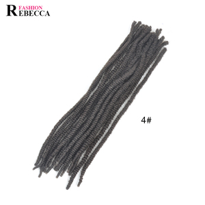 Becca — serrure synthétique à double dreadlocks, 100%, tendance, boucles auriculaires naturelles - Product Image 2