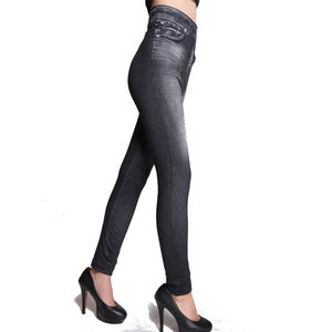 Bon marché, vente en gros, leggings sexy en jean pour dames - Product Image 2