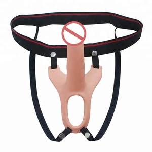 Tragbare Hohl Penis Sleeve Extender Gurt Auf <span class=keywords><strong>Dildo</strong></span> Hosen <span class=keywords><strong>Dildo</strong></span> Für Lesben Homosexuell - Product Image 1