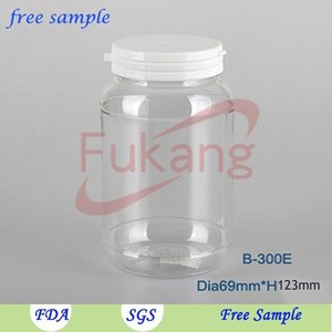 Botol Suplemen Vitamin Kosong 300cc Botol Pil Obat Plastik dengan Penutup - Product Image 4