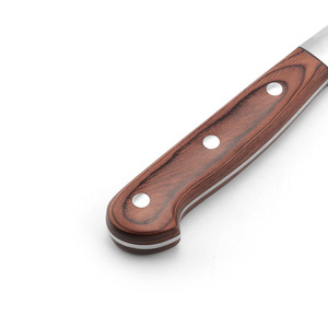 Juego de cuchillos de cubiertos de 6 piezas con mango de madera Pakka con soporte de madera de goma - Product Image 5