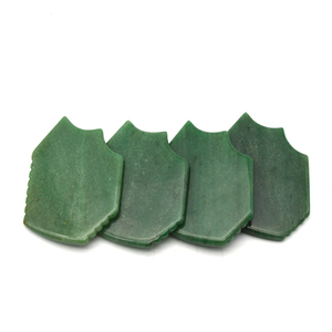 Pierre d'aventurine pour le visage en Jade, accessoire de Massage, Gua sha vert, gommage, planche de Guasha pour la beauté - Product Image 2
