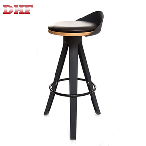 Fashionable High-Grade Simple <strong>Cushion</strong> Black Home Center <strong>Stool</strong> High Chair Modern Bar <strong>Stools</strong> - Product Image 2