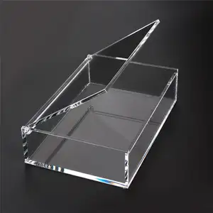 Hộp Trưng Bày Bằng Nhựa Acrylic Trong Suốt Tùy Chỉnh Chất Lượng Cao Bán Chạy Có Nắp