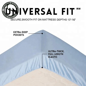 <span class=keywords><strong>Set</strong></span> di lenzuola da letto in microfibra con conteggio di fili 1800 in 6 pezzi <span class=keywords><strong>Set</strong></span> di lenzuola da letto King Size stile semplice per la casa Hotel 6 pezzi in poliestere - Product Image 3