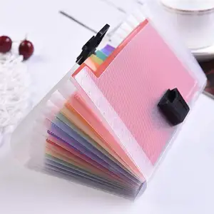 13 Kantong Accordion File Organizer 7X4.5 Inci, A6 Plastik Dompet untuk Kartu, Kupon penerimaan Pajak Barang Mini Memperluas Folder