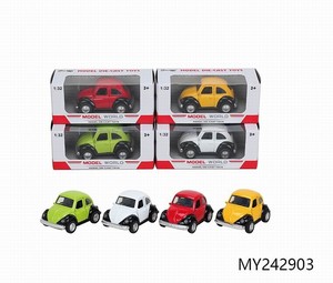 Emulation old classic model 1: 32 scale die cast pull back beetle car metal vintage car toys for kids - Product Image 6