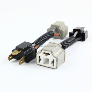 Fsylx H4 9003 Hb2 Keramische Mannelijke Vrouwelijke Bedradingskabel Led Koplamp Sockets H4 Verlengde Connector Adapter