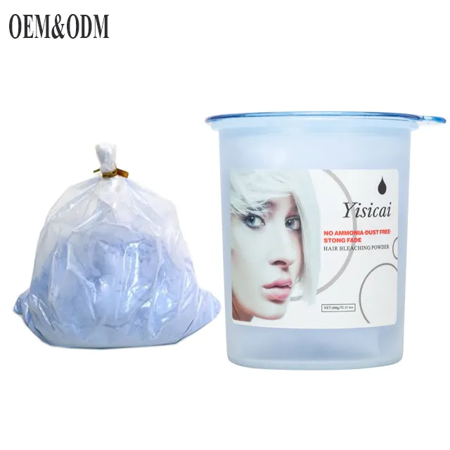 GMPC ISO Certification and bule,white Color Ammonia free hair bleaching powder