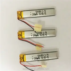 LP501050 3.7 V 200 mAh Li-po battery 501050 3.7 v 200 mAh batteria ai polimeri di litio